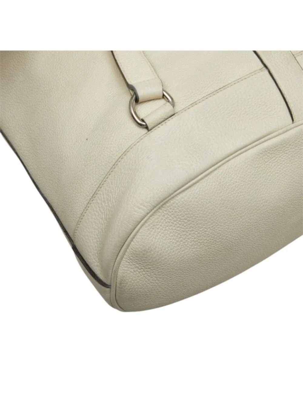 Gucci Bamboo Backpack White Leather